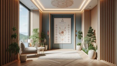 エレベーター横の部屋 風